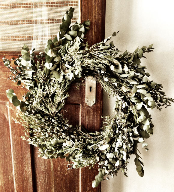 eco-friendly christmas wreath